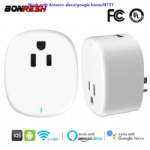 UL FCC approved Alexa smart home WIFI socket with Mobile APP remote control