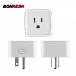 Wireless WiFi Smart Power Plug Mini Socket with Power Meter, Alexa Google Home Compatible